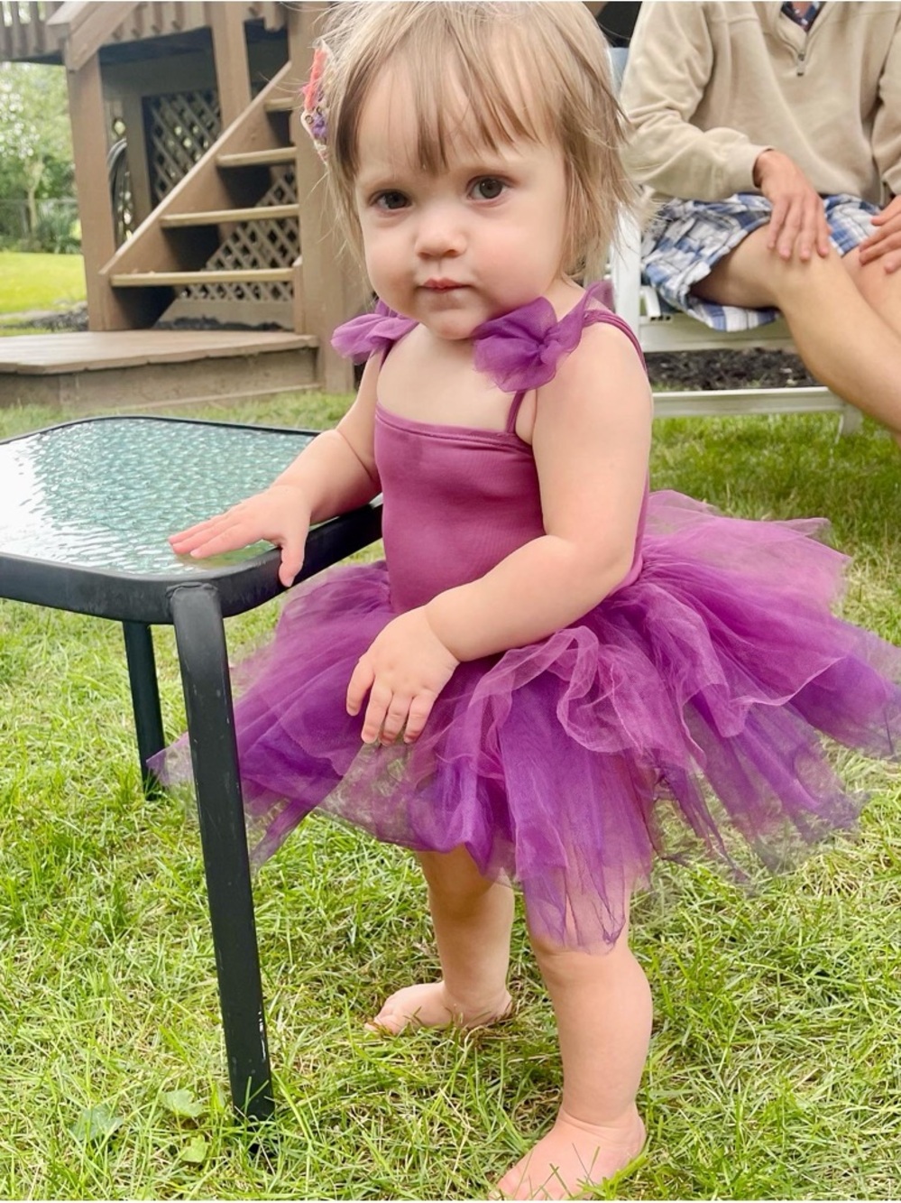 Girls Purple I Love Plum Tutu Dress -